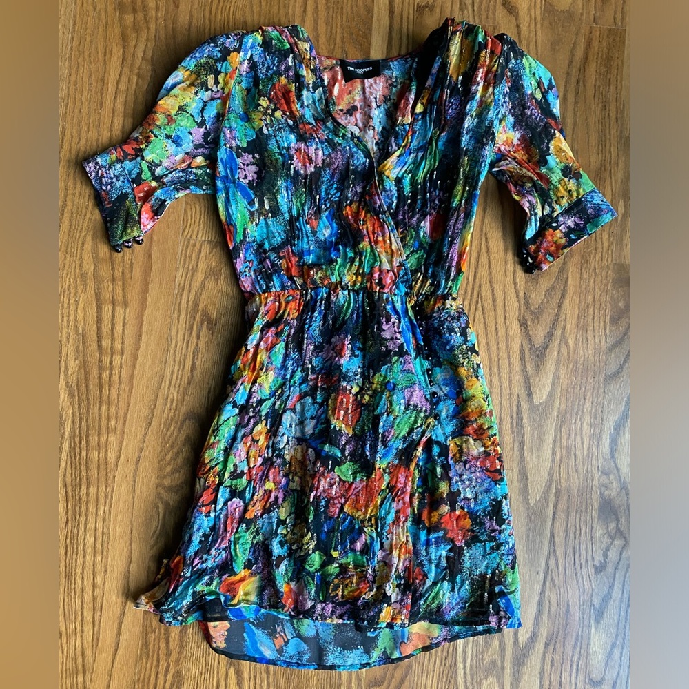 The Kooples Tokyo Night Floral Print Wrap Dress